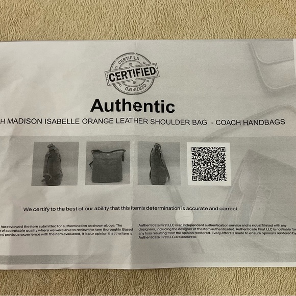 Madison Isabelle Leather Coach handbag tote - Picture 12 of 13